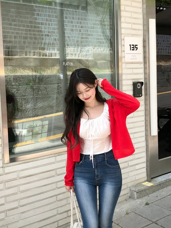 [살안타템/여름까지-] 애플 린넨 브이넥 가디건 (10color) 상세 이미지 9