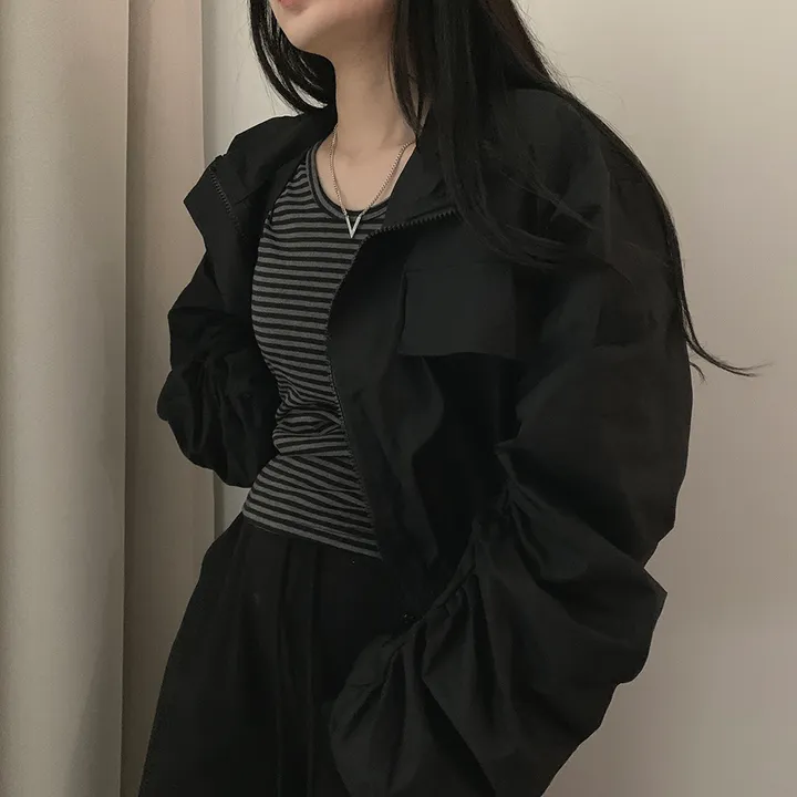 [여리핏/핏예쁨*.*] 테디 야상 바람막이 점퍼 자켓 상세 이미지 32