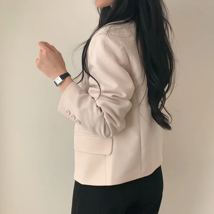 [기획/필수] 오늘도 예쁘게, 모니카 원버튼 숏자켓;4col 상세 이미지 90