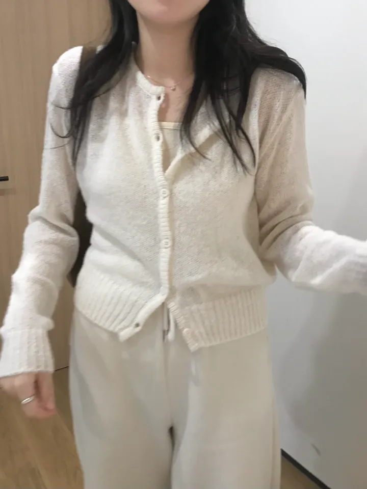 빈스 모헤어 라운드 가디건 (3color) 상세 이미지 18