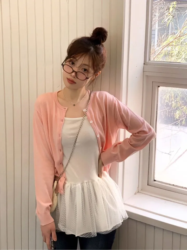 [부드러워요🌸여리핏]도화 여리 루즈핏 데일리 버튼 소프트 니트 가디건 6color 상세 이미지 25