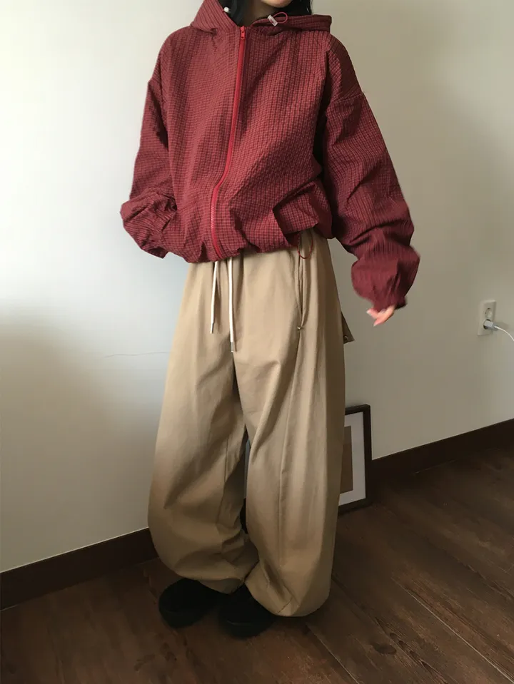 MD픽🩵 베카 체크 투웨이 후드 점퍼(5color) 상세 이미지 32