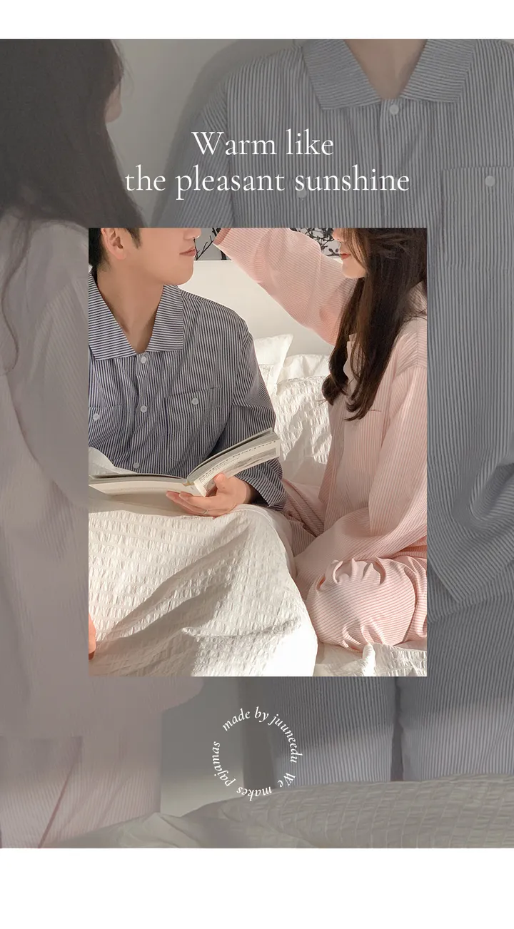 J'eu 슬로어 스트라이프 파자마세트 3color, 2size 상세 이미지 3