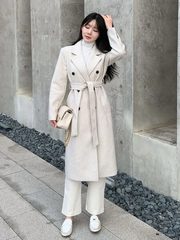 [당일출고🌹] 토토 바바리 롱코트 / 겨울코트 벨트코트 핸드메이드코트 코트 떡볶이코트 싱글코트 더블커트 밍크코트 롱패딩 숏패딩 양털코트 무스탕 겨울자켓 하객룩 아우터 점퍼 트위드자켓 트렌치코트 바바리코트 후드코트 후드롱코트 케이프코트 망토자켓 연말룩 청 상세 이미지 15