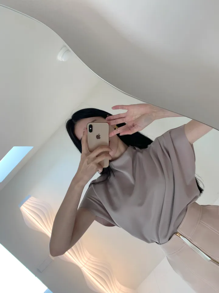 메르제 드레이프 블라우스 상세 이미지 1