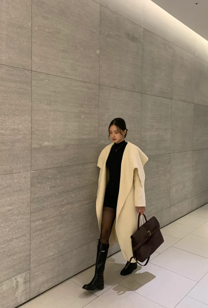 [페미닌/숄핸드메이드/고급미/터틀넥핸드메이드/핸드메이드] 로라 터들 숄 카라 핸드메이드 3color 상세 이미지 24