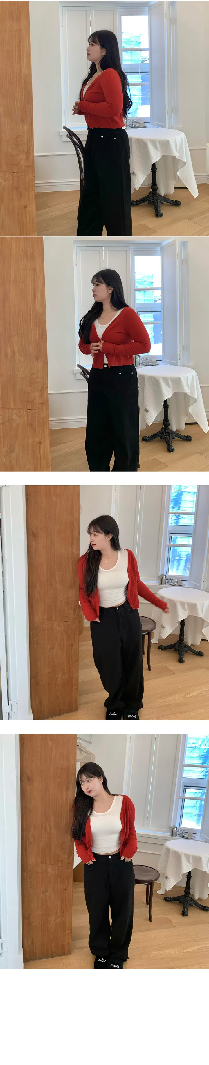 [봄신상🌸/쫀쫀스판/보들보들] 러스 소프트 브이넥 니트 가디건 상세 이미지 15