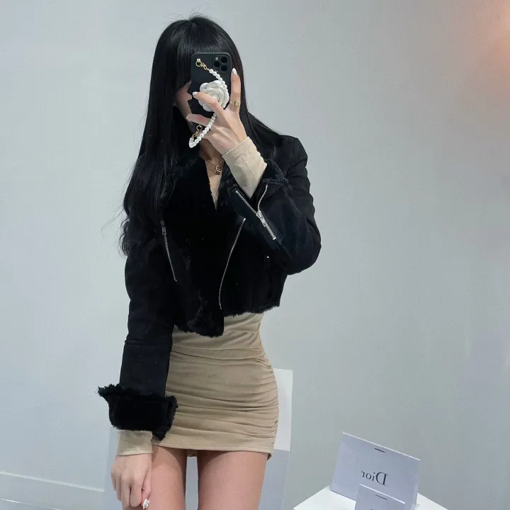 [주문폭주💝자체제작/후기보세요💝] 컬러추가 ! (벨트SET)(원조고퀄)(슬림핏)(모델소장)매력 쁠리 여신 크롭 무스탕 상세 이미지 5