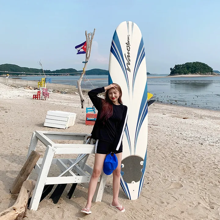박시 배색 래쉬가드 비치웨어 ❤️리뷰1등 오버핏 체형보정 커버업 수영복 여름 물놀이 바캉스 워터밤 비키니 레쉬가드 바캉스룩 여름옷 오버핏래쉬가드 상세 이미지 13