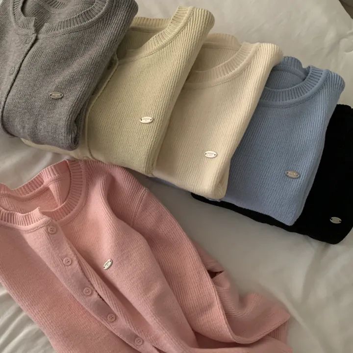 [봄🌸/부드러운!] 싱볼 라운드 펜던트 니트여리핏 가디건 - 6color 상세 이미지 50
