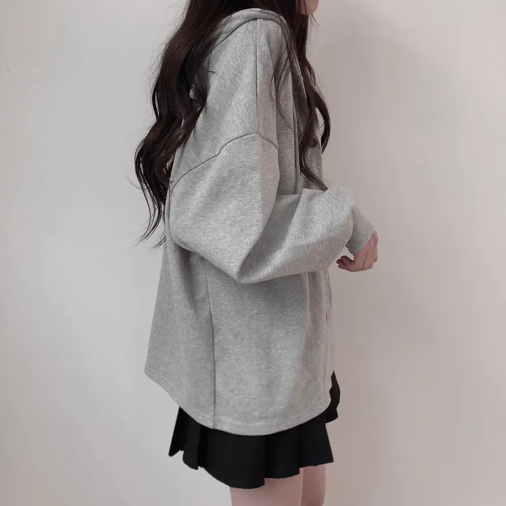 이맘때 필수! [여리한핏] 너무 귀여워 베이직 후드 단추 가디건 / 교복템추천 상세 이미지 7