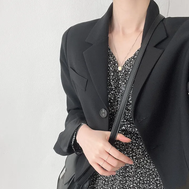 봄자켓*.* [패드없는, 퀄리티굿] 소매트임 크롭 자켓 상세 이미지 47