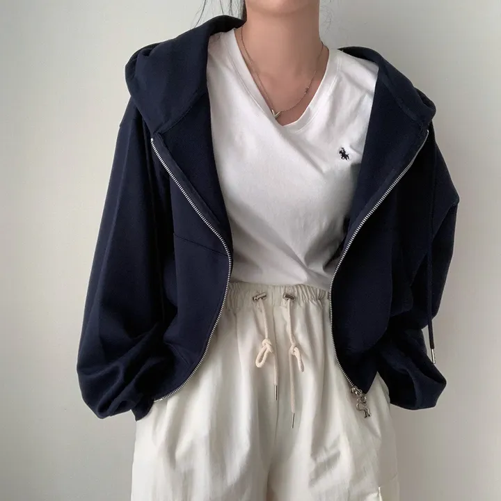 [💖후기극찬/봄,가을교복💖]  자체제작 #크치Made 꿈에 나온 핏, 사계절 입는 크롭 투웨이 후드집업 - zipup : 봄,봄아우터,봄자켓,가을,가을아우터 상세 이미지 51