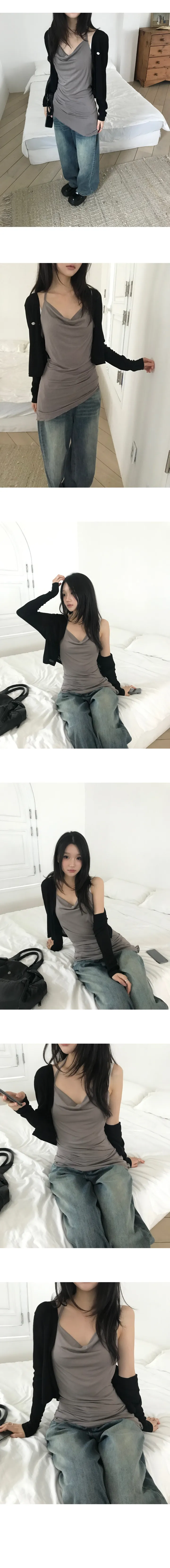 [지금부터 여름까지🤍] 리젠 펜던트 여름 골지 브이넥 가디건 상세 이미지 7