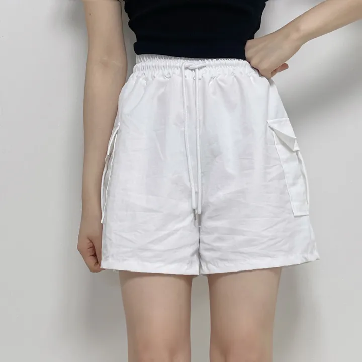 [20시이전 주문 당일출고🩷] 아노락 카고 반바지 비침X 바스락 바캉스룩 여름 포켓 속바지O 숏팬츠 3부반바지 카고바지 카키 바지(3COLOR / FREE SIZE) 상세 이미지 11