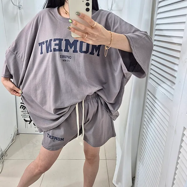 [4COLOR/~3XL] 오버핏 모먼트 트레이닝세트 상세 이미지 29
