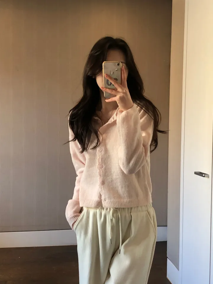 [봄신상/여리핏] 모헤어 러블리 프릴 파스텔 울 가디건 -4colo 상세 이미지 15