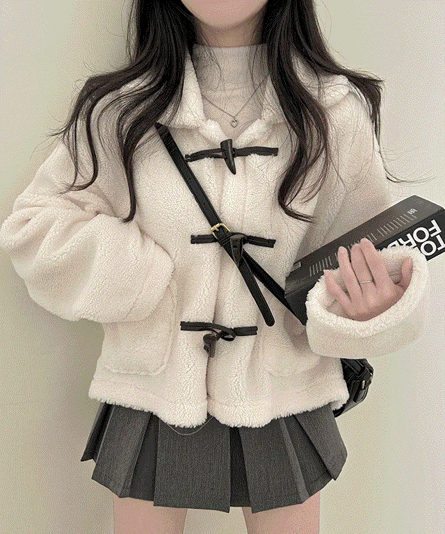 [☃겨울자켓☃/러블리🎀] 밍크 양털 떡볶이 자켓