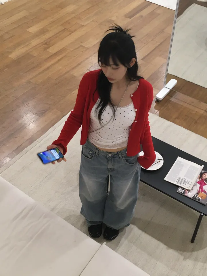 *주문폭주 순차발송* 가성비 빈티지 사계절 린넨 라운드 데일리 가디건 니트 (6color) 상세 이미지 12