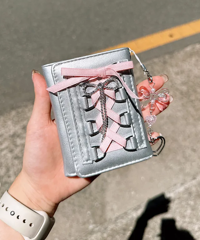 🩰당일출고🩰 발레코어 지갑 리본지갑 여리여리 코르셋반지갑 공주지갑 실물깡패 상세 이미지 20