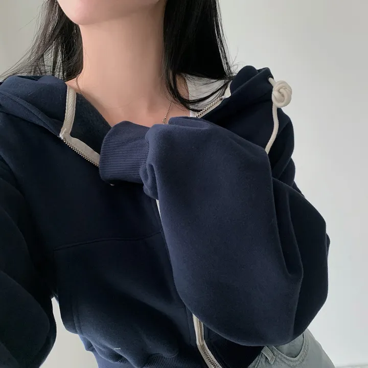 [완전인기✨/백염컬러 당일출고!] 자체제작 크치Made 꿈에 나온 핏, 투웨이 양기모 크롭 후드집업 ver 아우터 자켓 - zipup 상세 이미지 149