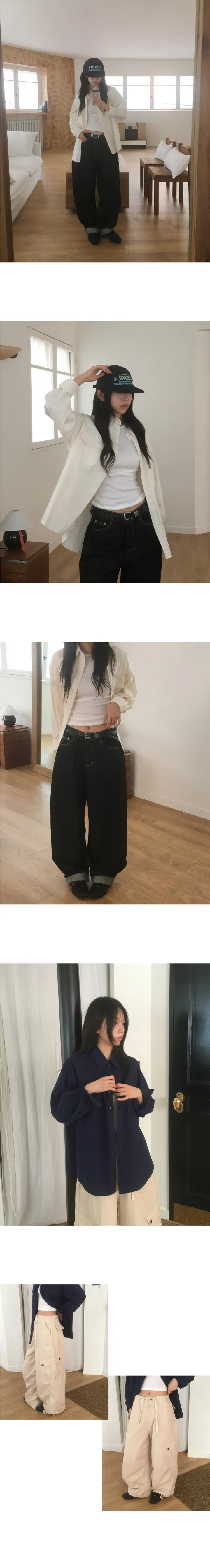 [봄컬러🌸/MADE] 호브 루즈핏 포켓 코튼 셔츠 상세 이미지 13