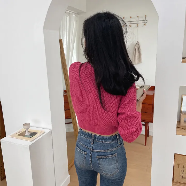 [best가디건✨]루나 하찌 크롭 브이넥 가디건 상세 이미지 37