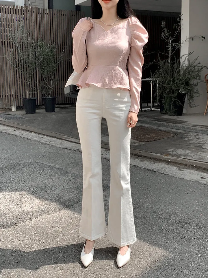단독) 볼링레직기밴딩부츠컷 pants 💗2ver.숏/롱 (xs사이즈,숏기장 추가!) 상세 이미지 98