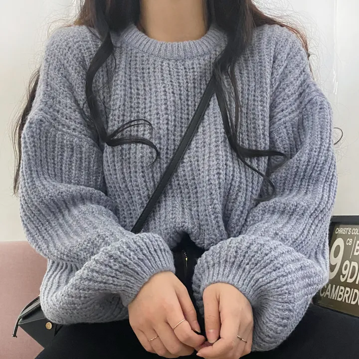 [러블리/아방핏] 따뜻한 하찌라운드 벌룬니트 상세 이미지 3