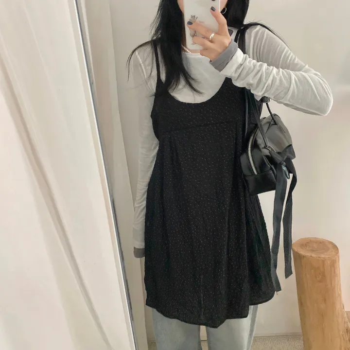 シフォンドットノースリーブチュニック | ファッション通販