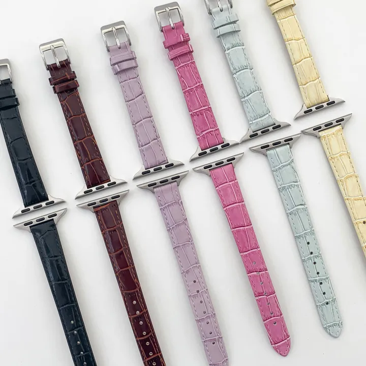 [당일출고] 애플워치10 9 8 7 SE SE2 38 41 42mm 울트라 가죽 래더 유광 무광 투톤 밴드 줄질 스트랩 상세 이미지 102