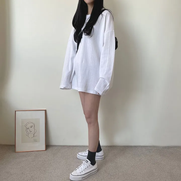 [남녀공용/20color] 빅사이즈 박스티 오버핏 레이어드티 무지티 상세 이미지 30