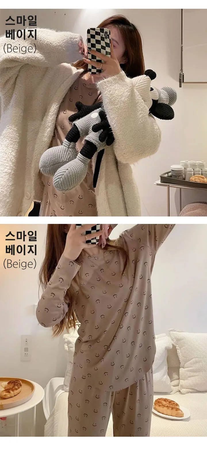 ❤️중독주의❤️여성 잠옷 상하의 세트 긴팔 파자마 홈웨어 실내복 봄 가을 여자 상의 하의 상세 이미지 13