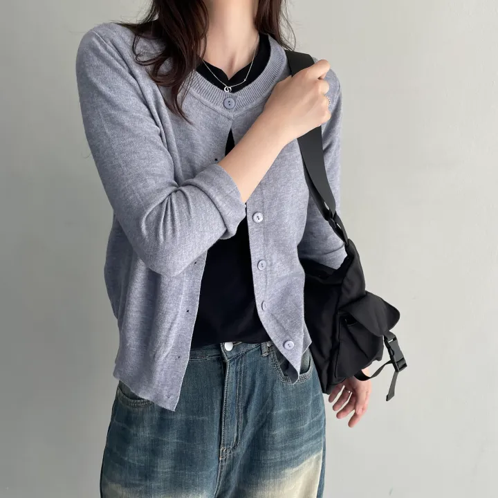 [ 최저가 / 데일리템 ] 보들보들 데일리 기본 니트 가디건 상세 이미지 13