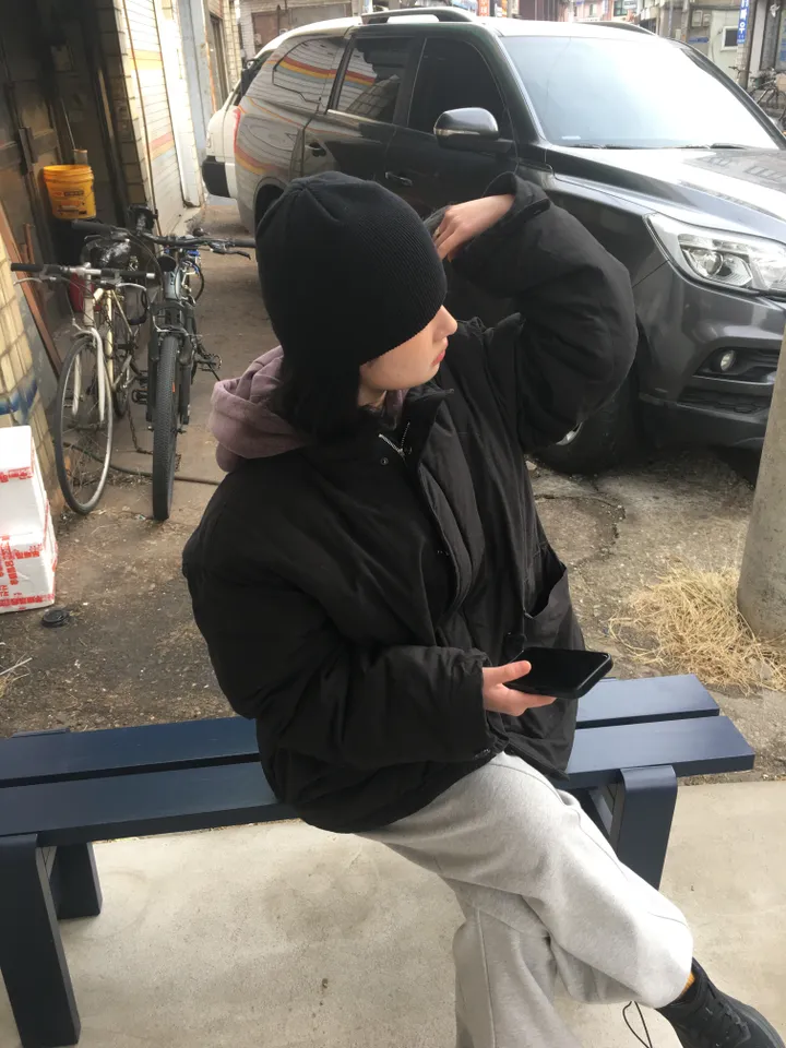 빈티지 하프 패딩 야상 상세 이미지 6