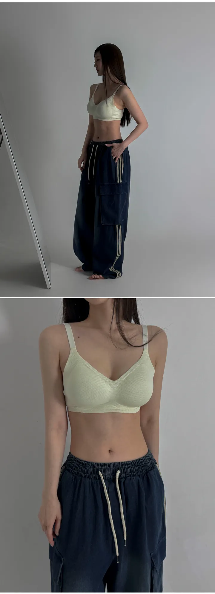 [M ~ 3XL] 5colors 매쉬 와이드 브라 빅사이즈브라 큰컵브라 상세 이미지 9