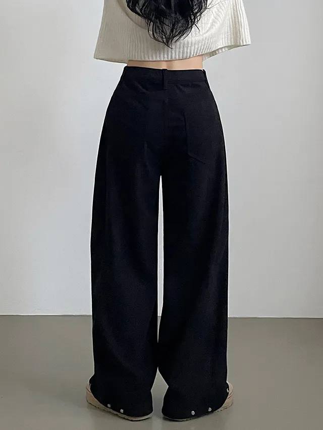 [한파대비/3기장~2XL!] 스냅버튼 융기모 코듀로이 골덴 폴딩 와이드팬츠 4color 상세 이미지 71