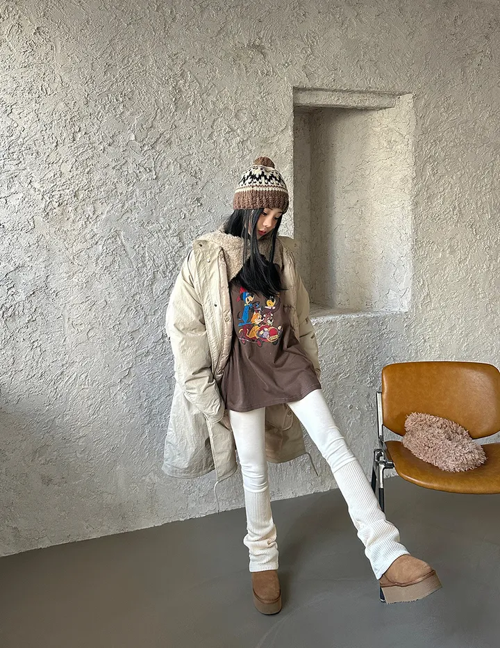 워머 레이어드 기모 레깅스 상세 이미지 42