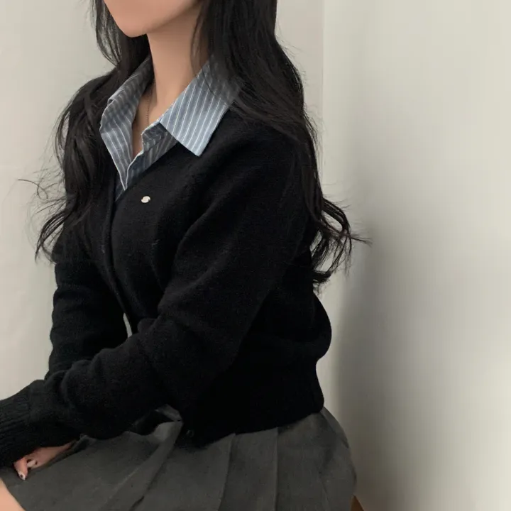 [스탠다드핏/데일리🤎] 리너스 실버 펜던트 나그랑 브이넥 니트가디건 - 6color 상세 이미지 35