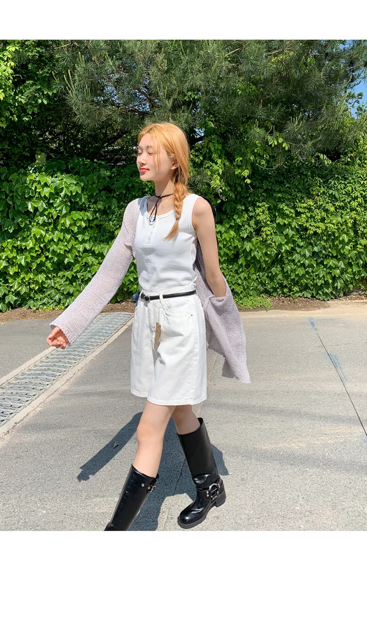 [S~2XL/하비강추!A라인반바지♥][M] 오가닉여유핏4.5부코튼팬츠 상세 이미지 13
