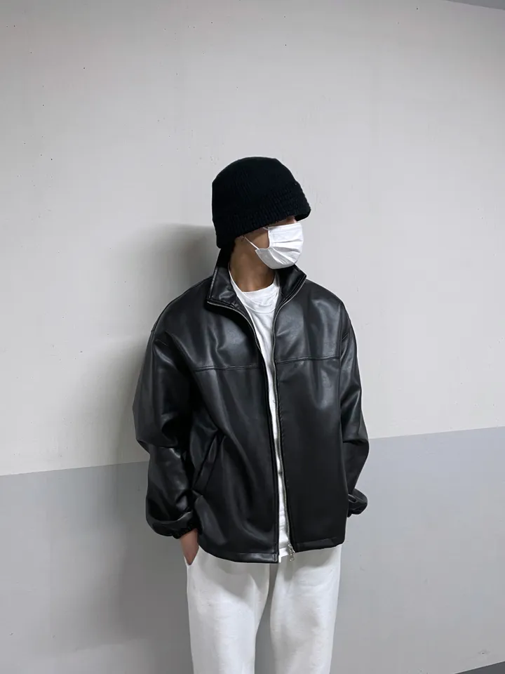 [주문폭주/MADE] 남녀공용 로제 오버핏 레더자켓 상세 이미지 99