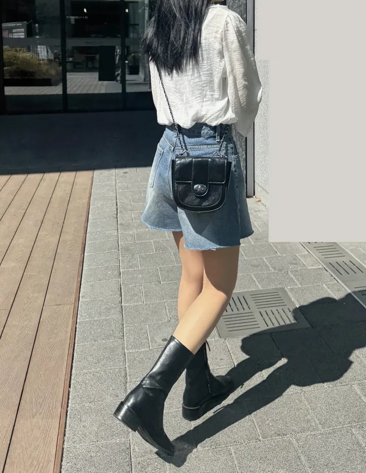 [주문폭주/인기재진행] 싸이클 컷팅 숏 데님 팬츠 상세 이미지 16