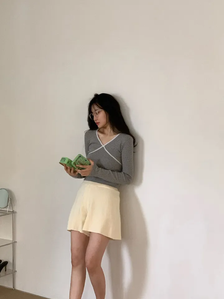 긴팔 티셔츠 모델 착용 이미지-S1L25
