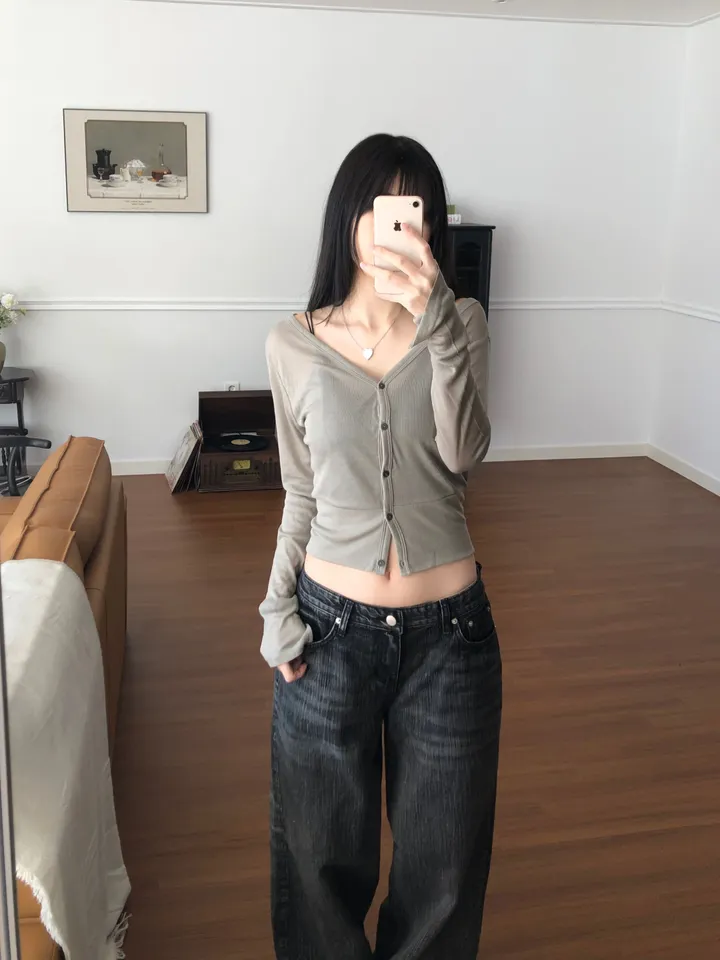 텐셀 브이넥 가디건 (3color) 상세 이미지 10