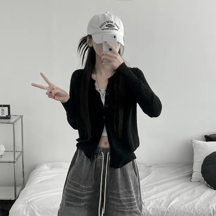 [부드러워요] soft cropped daily cd [ 소프트 크롭 데일리 기본 긴팔 가디건 ] 상세 이미지 10