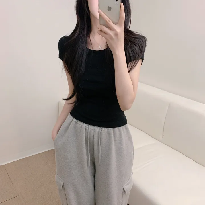 [-3kg/핏끝판왕!] 슬림핏 기본 무지 여리 반팔 티셔츠 (13color) 상세 이미지 19