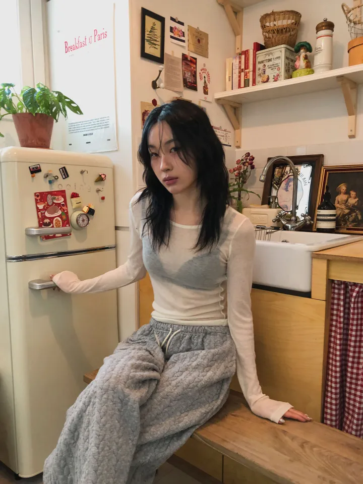 콘차 레이어드 시스루 티셔츠 상세 이미지 7