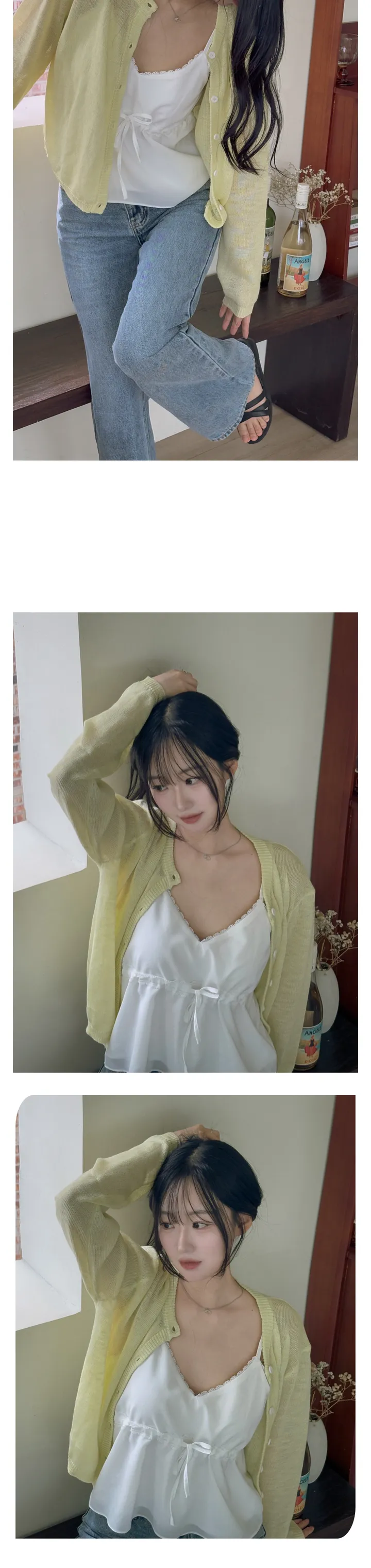 [살안타템/한여름까지] 비스코스 시스루 썸머 가디건 (비스코스85/여름가디건/긴팔니트/쿨링) 상세 이미지 8