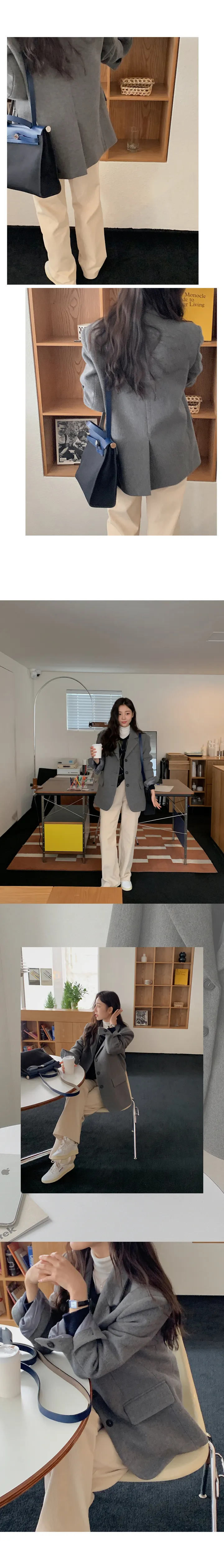 🚀당일발송🚀[램스울70/landmade]네쥬 울 아가일 니트 가디건 (2color) 상세 이미지 11