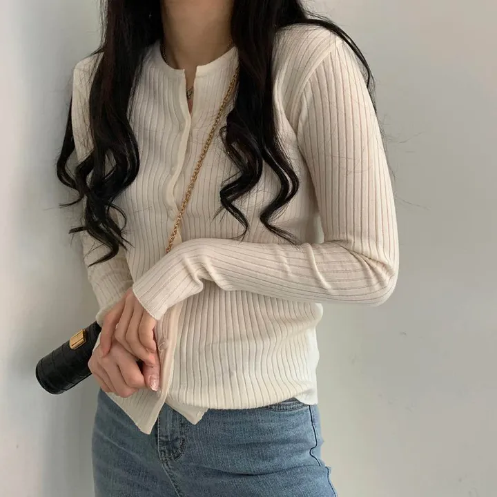 진심 여리핏, 골지 니트 가디건 ;9col 상세 이미지 35